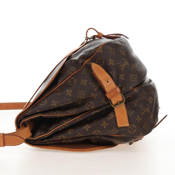 LOUIS VUITTON Monogram Saumur 43 Shoulder Bag M42252 LV Auth 206710