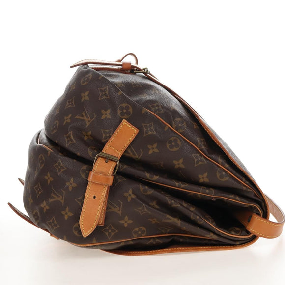 LOUIS VUITTON Monogram Saumur 43 Shoulder Bag M42252 LV Auth 206710