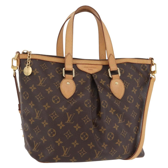 LOUIS VUITTON Monogram Palermo PM Tote Bag M40145 LV Auth 206711V