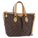 LOUIS VUITTON Monogram Palermo PM Tote Bag M40145 LV Auth 206711V-1