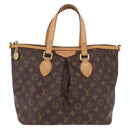 LOUIS VUITTON Monogram Palermo PM Tote Bag M40145 LV Auth 206711V-13
