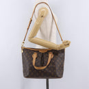 LOUIS VUITTON Monogram Palermo PM Tote Bag M40145 LV Auth 206711V-30