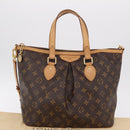 LOUIS VUITTON Monogram Palermo PM Tote Bag M40145 LV Auth 206711V-12
