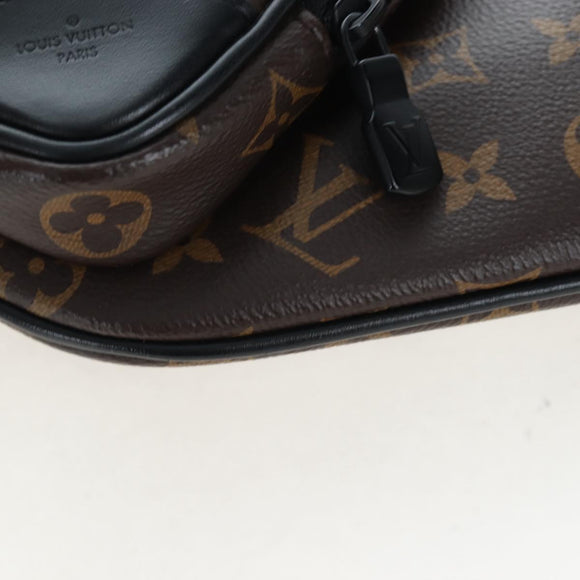 LOUIS VUITTON Monogram Macassar Christopher Bum Bag M45337 LV Auth 206714V