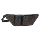 LOUIS VUITTON Monogram Macassar Christopher Bum Bag M45337 LV Auth 206714V-1