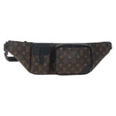LOUIS VUITTON Monogram Macassar Christopher Bum Bag M45337 LV Auth 206714V-2