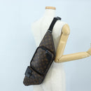 LOUIS VUITTON Monogram Macassar Christopher Bum Bag M45337 LV Auth 206714V-27