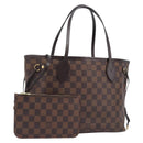 LOUIS VUITTON Damier Ebene Neverfull PM Tote Bag N51109 LV Auth 206715V-1