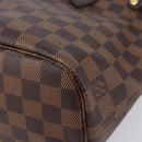 LOUIS VUITTON Damier Ebene Neverfull PM Tote Bag N51109 LV Auth 206715V-14