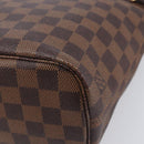 LOUIS VUITTON Damier Ebene Neverfull PM Tote Bag N51109 LV Auth 206715V-16