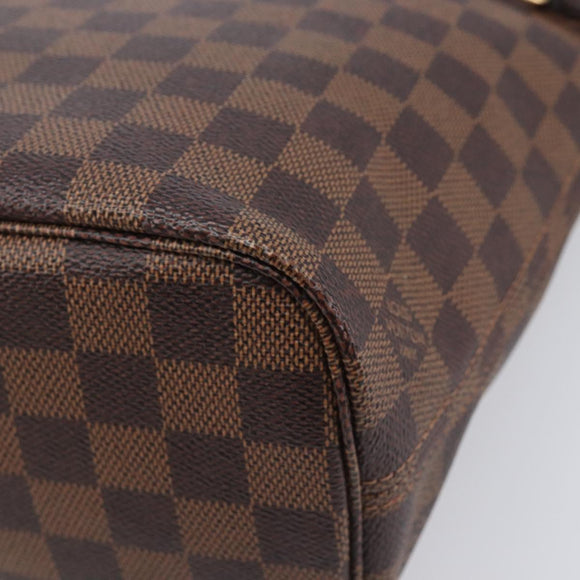 LOUIS VUITTON Damier Ebene Neverfull PM Tote Bag N51109 LV Auth 206715V