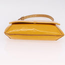 LOUIS VUITTON Monogram Vernis Thompson Street Bag Jaune M91123 LV Auth 206716-7