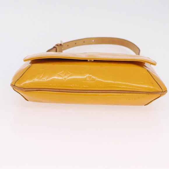 LOUIS VUITTON Monogram Vernis Thompson Street Bag Jaune M91123 LV Auth 206716