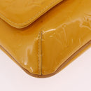 LOUIS VUITTON Monogram Vernis Thompson Street Bag Jaune M91123 LV Auth 206716-17