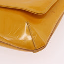 LOUIS VUITTON Monogram Vernis Thompson Street Bag Jaune M91123 LV Auth 206716-18