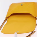LOUIS VUITTON Monogram Vernis Thompson Street Bag Jaune M91123 LV Auth 206716-21