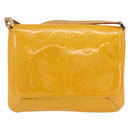 LOUIS VUITTON Monogram Vernis Thompson Street Bag Jaune M91123 LV Auth 206716-13