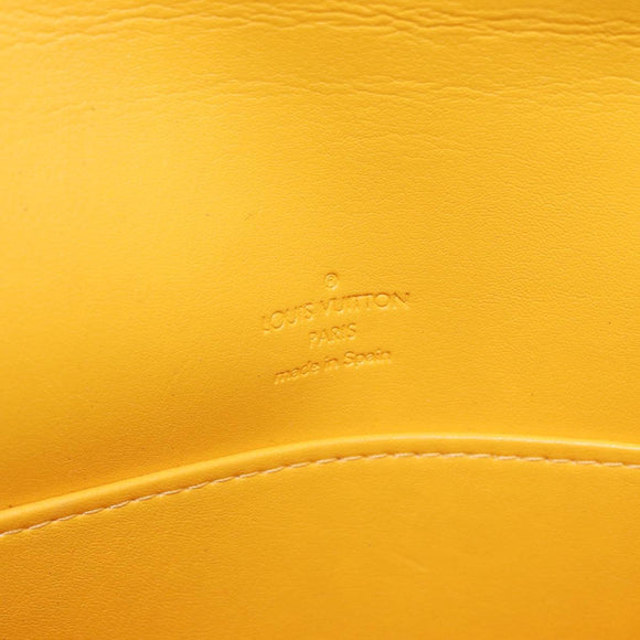 LOUIS VUITTON Monogram Vernis Thompson Street Bag Jaune M91123 LV Auth 206716