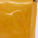 LOUIS VUITTON Monogram Vernis Thompson Street Bag Jaune M91123 LV Auth 206716-2