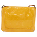 LOUIS VUITTON Monogram Vernis Thompson Street Bag Jaune M91123 LV Auth 206716-3