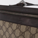 GUCCI GG Supreme Shoulder Bag PVC Beige Silver 92562 Auth 206719-21