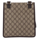 GUCCI GG Supreme Shoulder Bag PVC Beige Silver 92562 Auth 206719-2