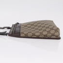 GUCCI GG Supreme Shoulder Bag PVC Beige Silver 92562 Auth 206719-6