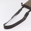 GUCCI GG Supreme Shoulder Bag PVC Beige Silver 92562 Auth 206719-8