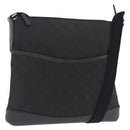 GUCCI GG Canvas Shoulder Bag Outlet Black Silver 374414 Auth 206722A-1