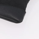 GUCCI GG Canvas Shoulder Bag Outlet Black Silver 374414 Auth 206722A-13