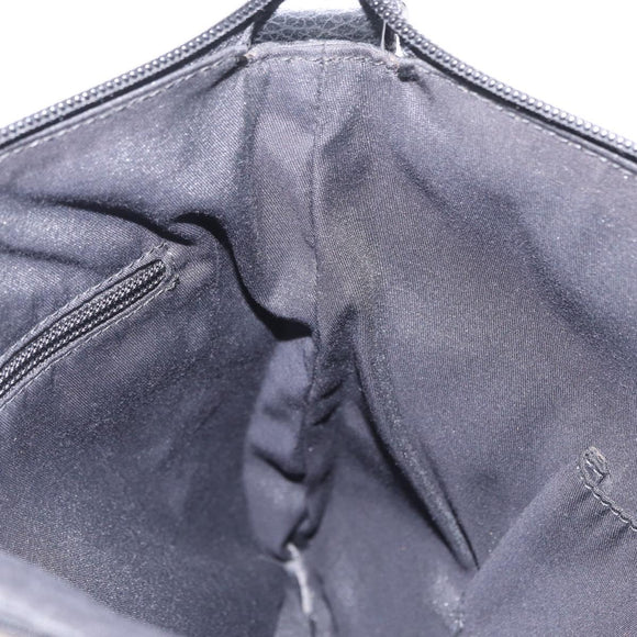 GUCCI GG Canvas Shoulder Bag Outlet Black Silver 374414 Auth 206722A