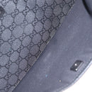 GUCCI GG Canvas Shoulder Bag Outlet Black Silver 374414 Auth 206722A-24
