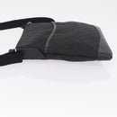 GUCCI GG Canvas Shoulder Bag Outlet Black Silver 374414 Auth 206722A-5