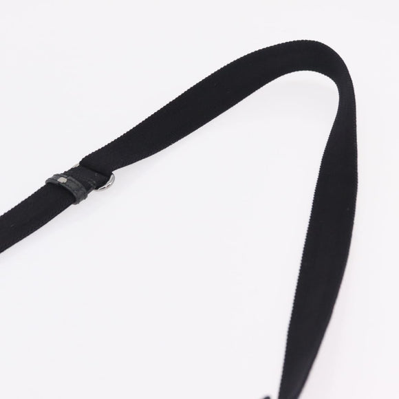 GUCCI GG Canvas Shoulder Bag Outlet Black Silver 374414 Auth 206722A