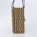 LOEWE Tote Bag Raffia Beige Silver Auth 206724M-4