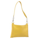 LOEWE Shoulder Bag Leather Yellow Gold Auth 206726A-1