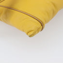 LOEWE Shoulder Bag Leather Yellow Gold Auth 206726A-18