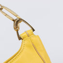 LOEWE Shoulder Bag Leather Yellow Gold Auth 206726A-10