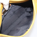 LOEWE Shoulder Bag Leather Yellow Gold Auth 206726A-11