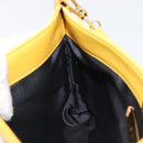 LOEWE Shoulder Bag Leather Yellow Gold Auth 206726A-22