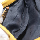 LOEWE Shoulder Bag Leather Yellow Gold Auth 206726A-23
