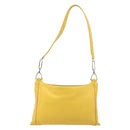 LOEWE Shoulder Bag Leather Yellow Gold Auth 206726A-2