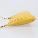 LOEWE Shoulder Bag Leather Yellow Gold Auth 206726A-4