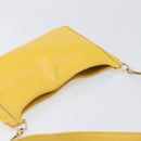LOEWE Shoulder Bag Leather Yellow Gold Auth 206726A-6