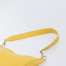 LOEWE Shoulder Bag Leather Yellow Gold Auth 206726A-14