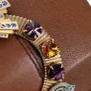 Miu Miu Shoulder Bag Leather Brown Gold Auth 206727M-22