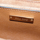 Miu Miu Shoulder Bag Leather Brown Gold Auth 206727M-25