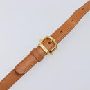 CELINE Macadam Canvas Shoulder Bag PVC Beige Gold Auth 206728-9