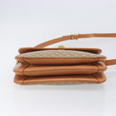 CELINE Macadam Canvas Shoulder Bag PVC Beige Gold Auth 206728-5