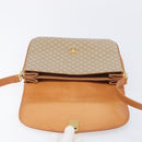 CELINE Macadam Canvas Shoulder Bag PVC Beige Gold Auth 206728-20